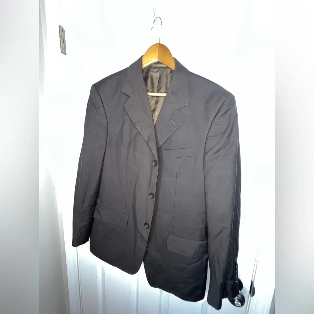 Cracka. Jack CJ Men’s 48 Super 120’s Coffee Brown Rayon Sport Coat Blazer Jacket